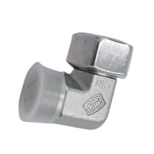 EW18LOMDCF  Swivel nut elbow EO 24° cone end / EO 24° DKO swivel