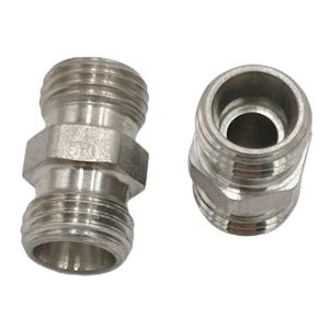 G12S71X, stainless steel G Union connector  EO 24°cone end