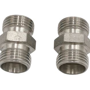 G25S71X, stainless steel G Union connector  EO 24°cone end