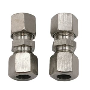 G16S71X, stainless steel G Union connector  EO 24°cone end