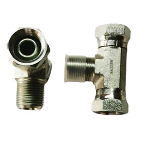 1601-06-06-06,MP-FPS-FPS Swivel Nut Branch Tee 30°Cone End