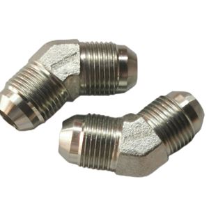 2504-08-08,MJ-MJ 45° Connector JIC 37°