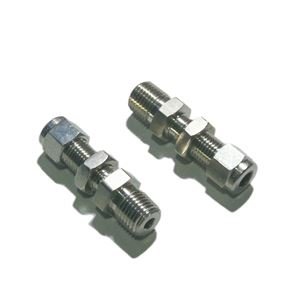 4MBC4N-316,NPT Male Bulkhead Connector For Fractional Tube