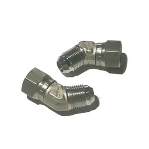 6502-08-08-FG-SS, MJ-FJS 45°Elbow Connector JIC 37°