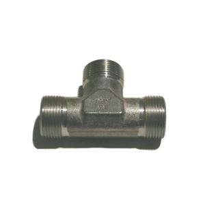 T16S71X, T Union Tee Connector EO 24°Cone End