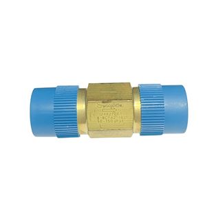 B-8CPA2-50,Brass 1-Piece Poppet Check Valve, Adjustable Pressure, 1/2 in. MNPT, 50 to 150 psig (3.5 to 10.4 bar)