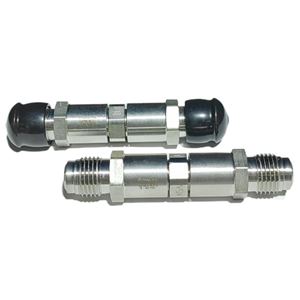 SS-4CA-VCR-3,Stainless Steel Poppet Check Valve, Adjustable Pressure, 1/4 in. Swagelok VCR Fitting, 3 to 50 psig (0.21 to 3.5 bar)