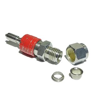 SS-QC4-D-400,Stainless Steel Instrumentation Quick Connect Stem with Valve, 0.2 Cv, 1/4 in. Swagelok Tube Fitting