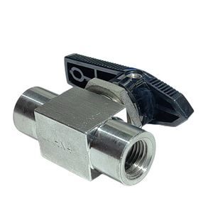 SS-43GF4，Stainless Steel 1-Piece 40G Series Ball Valve, 0.9 Cv, 1/4 in. FNPT