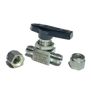 SS-42GS4，Stainless Steel 1-Piece 40G Series Ball Valve, 0.6 Cv, 1/4 in. Swagelok Tube Fitting