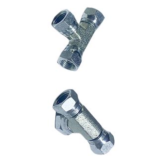 1603-04-04-04,FPS-FPS-FPS Swivel Connector Branch Tee 30°cone end