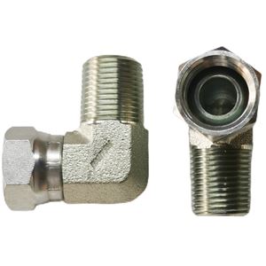 1502-08-08,FP-FPS 90° Swivel Nut Elbow 30°Cone End