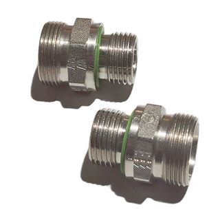 GE18LREDOMD71,GE-R-ED Male Stud Connector Male BSPP Thread – ED-Seal (ISO 1179) / EO 24° Cone End