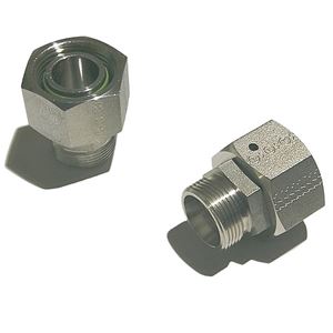 RED22/18LOMD71,RED Tube End Reducer EO 24° DKO Swivel / EO 24° Cone End