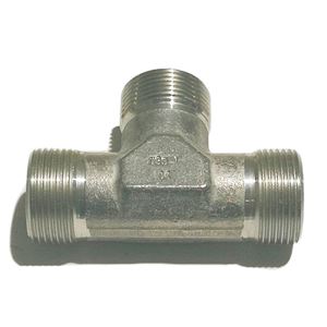 T16S71X, T Union Tee Connector EO 24°Cone End