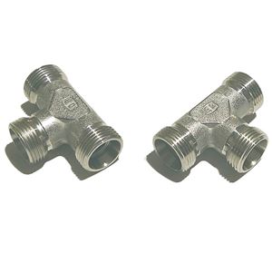 T15L71X, T Union Tee Connector EO 24°Cone End