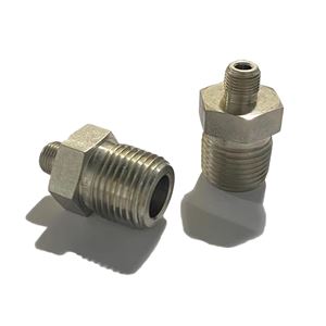 SS-8-HRN-2,  Stainless Steel 1/2" to 1/8" Male NPT Hex Reducing Nipple