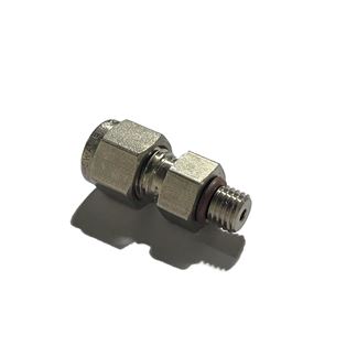 SS-400-1-2ST,  Stainless Steel 1/4 in. Tube OD-5/16-24 SAE/MS Straight Thread (ST) Straight Fitting