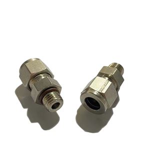 SS-600-1-4ST,  Stainless Steel 3/8 in. Tube OD-7/16-20 SAE/MS Straight Thread (ST) Straight Fitting