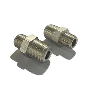 SS-8-HRN-6,  Stainless Steel 1/2" to 3/8" Male NPT Hex Reducing Nipple