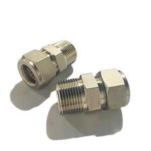 SS-1210-1-12,  Stainless Steel Straight   Connector 3/4 in.  Tube OD x 3/4 in. Male NPT 