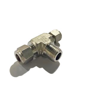 SS-600-3-6TTM,  Stainless Steel  Union Branch Tee 3/8 in. OD  x 3/8 in. OD x  3/8 in.  Male NPT