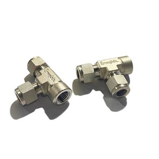 SS-600-3TFT,  Stainless Steel  Union Branch Tee 3/8 in. OD x 1/4 in.  Female NPTx 3/8 in. OD