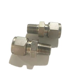 SS-10M0-1-4,Stainless Steel Straight Connector 10mm Tube OD x 1/4 in. Male NPT