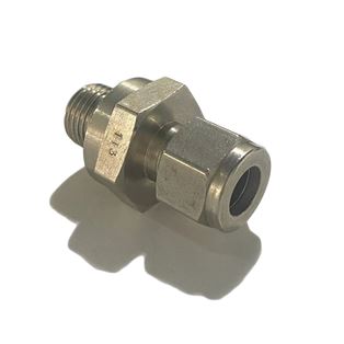 SS-600-1-4-OR,Stainless Steel O-Seal Straight Connector 3/8 in. Tube OD x 1/4 in. Male NPT 