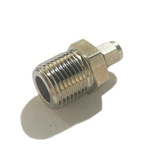 SS-200-1-8,Stainless Steel Straight Connector 1/8 in. Tube OD x 1/2 in. Male NPT