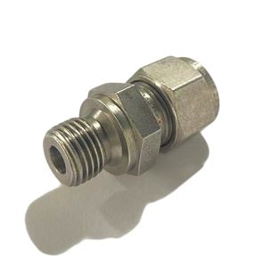 SS-600-1-4RS,Stainless Steel Straight Connector 3/8 in. Tube OD x 1/4 in. ISO  Thread