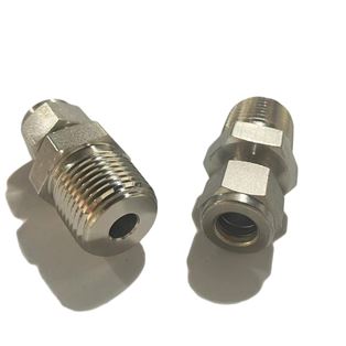 SS-600-1-8,Stainless Steel Straight Connector 3/8 in. Tube OD x 1/2 in. Male NPT