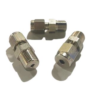 SS-200-1-2,Stainless Steel Straight Connector 1/8 in. Tube OD x 1/8 in. Male NPT