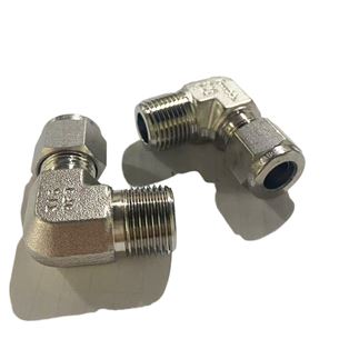 SS-600-2-6, Swagelok Stainless Steel 90°Elbow  Connector 3/8 in. Tube OD x 3/8 in. Male NPT