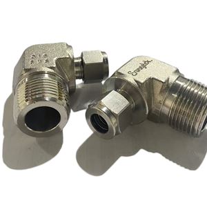 SS-600-2-12,Swagelok Stainless Steel 90°Elbow  Connector 3/8 in. Tube OD x 3/4 in. Male NPT