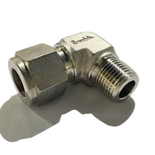 SS-810-2-6, Swagelok Stainless Steel 90°Elbow  Connector 1/2 in. Tube OD x 3/8 in. Male NPT