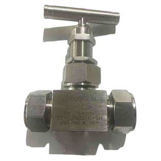 SS-12NBS16-SH, Swagelok N Series Severe-Service Union-Bonnet Needle Valve tube fittings 1" with Stainless Steel Bar Handle