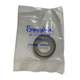 SS-12-VCR-2-GR,Swagelok Stainless Steel Gasket Retainer Assembly Silver Plated 3/4" VCR