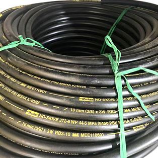 372-6, Parker 372 Series No-Skive 3-wire braid compact hose with 4SP working pressures 3/8"