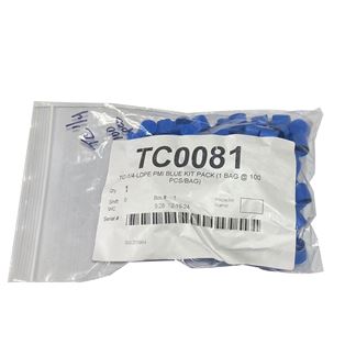 TC-1/4-LDPE, PMI TC Series Tear Tab Caps (100pcs/ BAG)